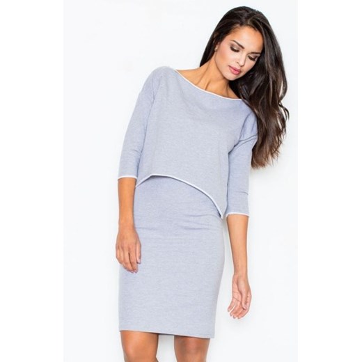 *Figl 206 sukienka szara ze sklepu intimiti.pl w kategorii Sukienki - zdjęcie 187877609