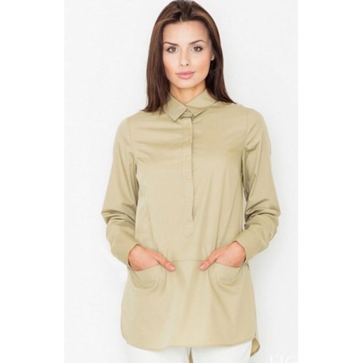 Figl M493 koszula oliwkowa ze sklepu intimiti.pl w kategorii Koszule damskie - zdjęcie 187877889