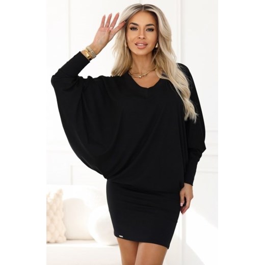 Numoco 402-10 wygodna sukienka nietoperz z długim rękawkiem ze sklepu intimiti.pl w kategorii Sukienki - zdjęcie 187878167