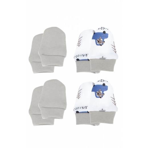 Rękawiczki niemowlęce niedrapki muki 4-pak ze sklepu intimiti.pl w kategorii Rękawiczki dziecięce - zdjęcie 187878438