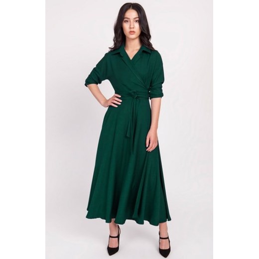 Sukienka długa zielona SUK172 ze sklepu intimiti.pl w kategorii Sukienki - zdjęcie 187878458