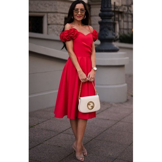 Elizabeth Flower sukienka midi rozkloszowana ze sklepu intimiti.pl w kategorii Sukienki - zdjęcie 187878588