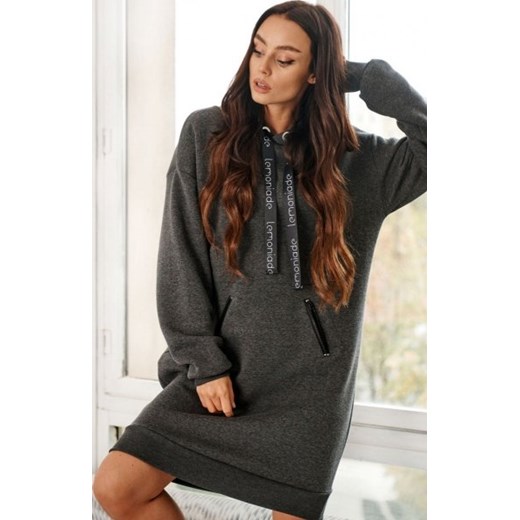 *Bawełniana bluza z kapturem LN120 ze sklepu intimiti.pl w kategorii Sukienki - zdjęcie 187878767