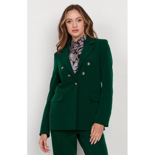 Klasyczny żakiet zielony ZA121 ze sklepu intimiti.pl w kategorii Marynarki damskie - zdjęcie 187878829