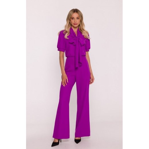 Stylove S421 kombinezon z wiązaną kokardą lawendowy ze sklepu intimiti.pl w kategorii Kombinezony damskie - zdjęcie 187879047