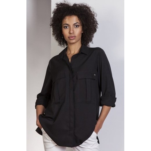 Koszula oversize czarna K108 ze sklepu intimiti.pl w kategorii Koszule damskie - zdjęcie 187879077