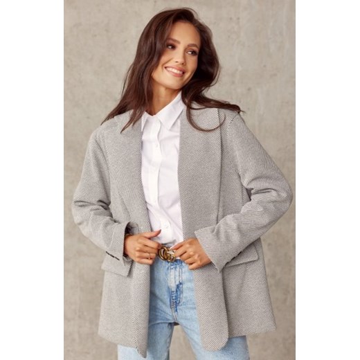 Oversizowy żakiet damski pepitka ze sklepu intimiti.pl w kategorii Marynarki damskie - zdjęcie 187879185