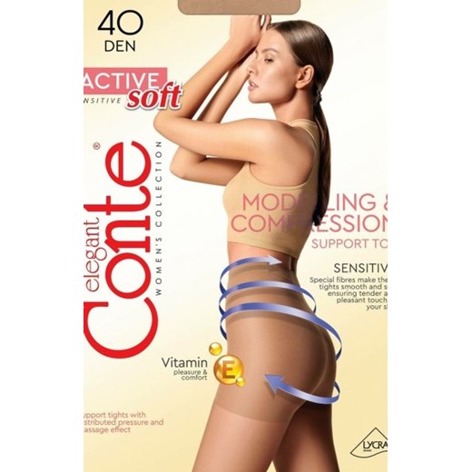 Conte rajstopy wyszczuplające Active soft 40 ze sklepu intimiti.pl w kategorii Rajstopy - zdjęcie 187879268