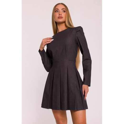 Moe sukienka denim grafitowa M884 ze sklepu intimiti.pl w kategorii Sukienki - zdjęcie 187879347