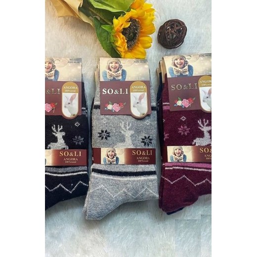 WiK 002 Angora 111 skarpety damskie ze sklepu intimiti.pl w kategorii Skarpetki damskie - zdjęcie 187879507