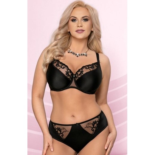 Półusztywniany biustonosz czarny VB-400 ze sklepu intimiti.pl w kategorii Biustonosze - zdjęcie 187879569