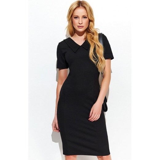 *Makadamia M411 sukienka czarna ze sklepu intimiti.pl w kategorii Sukienki - zdjęcie 187879575