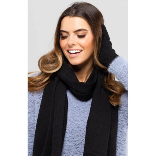 Kamea 05 wełniany szal czarny ze sklepu intimiti.pl w kategorii Szaliki i chusty damskie - zdjęcie 187880395