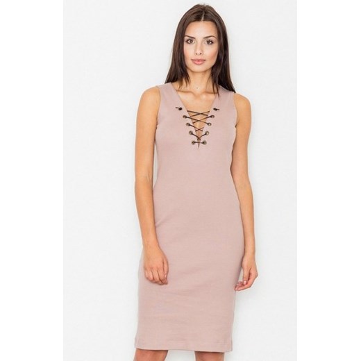 Figl M487 sukienka brudny róż ze sklepu intimiti.pl w kategorii Sukienki - zdjęcie 187880546