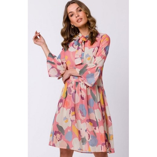 Stylove S337 szyfonowa sukienka z wiązaniem ze sklepu intimiti.pl w kategorii Sukienki - zdjęcie 187880558
