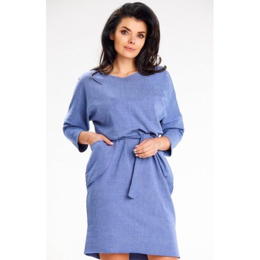 Awama A654 sukienka z kimonowym rękawem ze sklepu intimiti.pl w kategorii Sukienki - zdjęcie 187880699