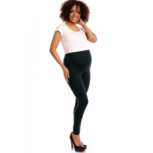 Bawełniane legginsy ciążowe czarne 1469B ze sklepu intimiti.pl w kategorii Spodnie ciążowe - zdjęcie 187881677