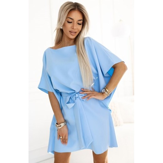 Numoco 287-36 SOFIA sukienka motyl z wiązaniem w pasie ze sklepu intimiti.pl w kategorii Sukienki - zdjęcie 187881707