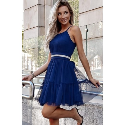 Duet Cristal tiulowa mini sukienka granatowa ze sklepu intimiti.pl w kategorii Sukienki - zdjęcie 187881847