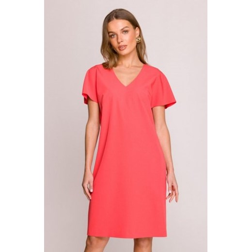 Stylove S392 sukienka o luźnym fasonie koralowa ze sklepu intimiti.pl w kategorii Sukienki - zdjęcie 187881947