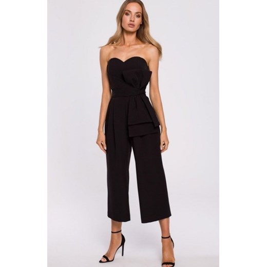 Gorsetowy kombinezon z kokardą czarny M571 ze sklepu intimiti.pl w kategorii Kombinezony damskie - zdjęcie 187882617