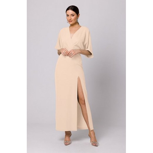 Makover sukienka maxi śmietankowa K163 ze sklepu intimiti.pl w kategorii Sukienki - zdjęcie 187882688