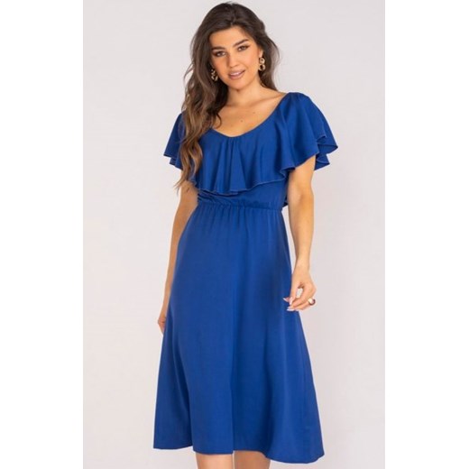 Awama A659 chabrowa midi sukienka ze sklepu intimiti.pl w kategorii Sukienki - zdjęcie 187882946