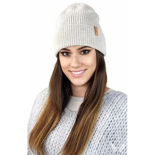 Kamea Malibu kaszmirowa czapka damska beżowa ze sklepu intimiti.pl w kategorii Czapki zimowe damskie - zdjęcie 187888418