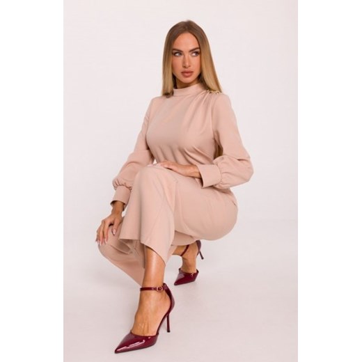 Moe kombinezon ze stójką beżowy M879 ze sklepu intimiti.pl w kategorii Kombinezony damskie - zdjęcie 187888518