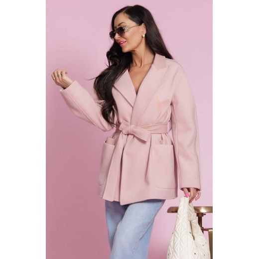 Elizabeth Alexa oversizowy płaszczyk z wiązaniem ze sklepu intimiti.pl w kategorii Płaszcze damskie - zdjęcie 187888535