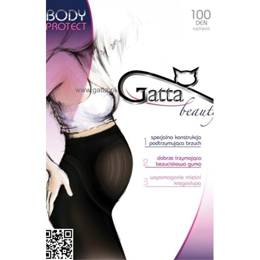 Gatta Body Protect 100 Den rajstopy ciążowe ze sklepu intimiti.pl w kategorii Rajstopy - zdjęcie 187888597