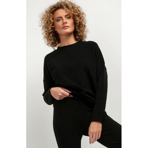 Tessita T381 bluza damska ze stójką czarna ze sklepu intimiti.pl w kategorii Bluzy damskie - zdjęcie 187888907