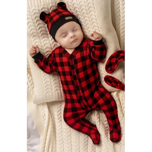 Bawełniany pajac w kratkę ze sklepu intimiti.pl w kategorii Pajacyki - zdjęcie 187888977