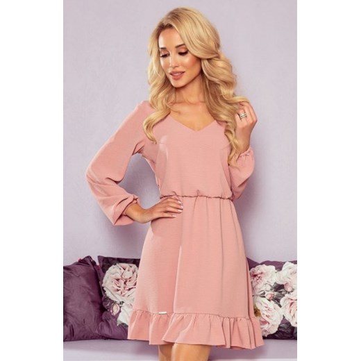 Numoco 295-5 BAKARI zwiewna sukienka z dekoltem ze sklepu intimiti.pl w kategorii Sukienki - zdjęcie 187889007