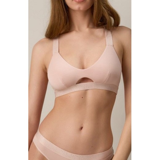 Conte biustonosz beżowy z rozcięciem pod biustem ze sklepu intimiti.pl w kategorii Biustonosze - zdjęcie 187889026