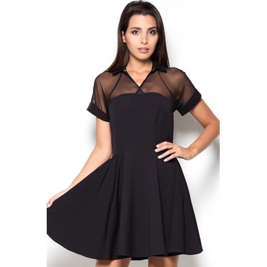 *Katrus K399 sukienka czarna ze sklepu intimiti.pl w kategorii Sukienki - zdjęcie 187889049