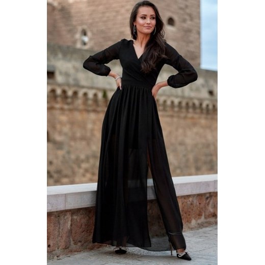 Wieczorowa sukienka maxi czarna 0257 ze sklepu intimiti.pl w kategorii Sukienki - zdjęcie 187889316