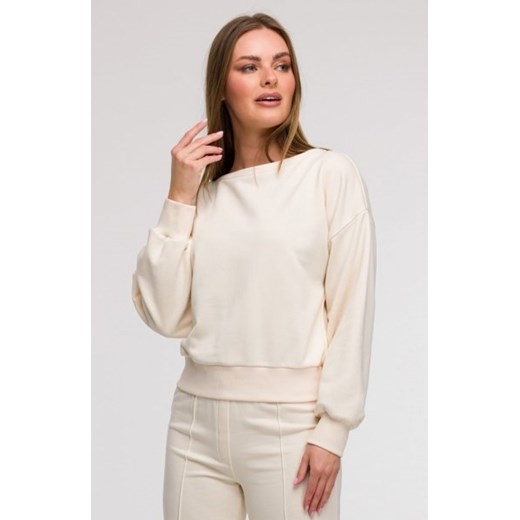 Bewear B293 bluza z otwartymi plecami waniliowa ze sklepu intimiti.pl w kategorii Bluzy damskie - zdjęcie 187889386