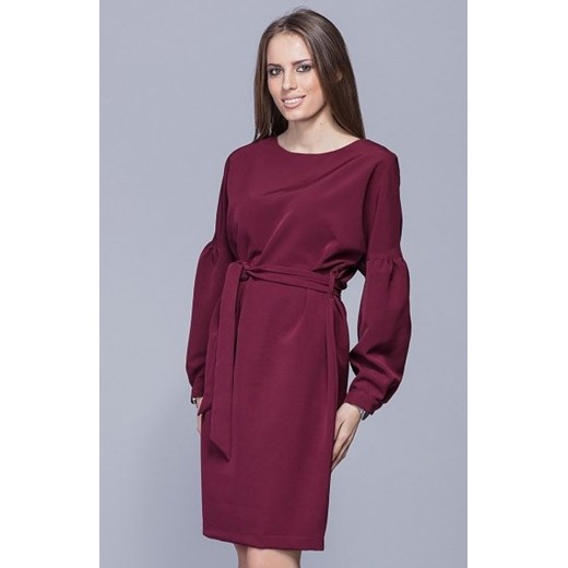 Harmony H028 sukienka bordowa ze sklepu intimiti.pl w kategorii Sukienki - zdjęcie 187889475