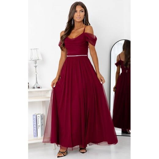 Duet Kiara długa sukienka wieczorowa z rozcięciem borodowa ze sklepu intimiti.pl w kategorii Sukienki - zdjęcie 187890149