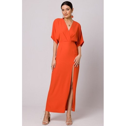 Makover sukienka maxi koralowa K163 ze sklepu intimiti.pl w kategorii Sukienki - zdjęcie 187890446