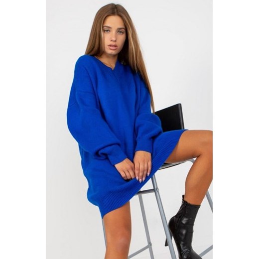 *Merribel oversizowy sweter 0341.38P chabrowy ze sklepu intimiti.pl w kategorii Swetry damskie - zdjęcie 187890475