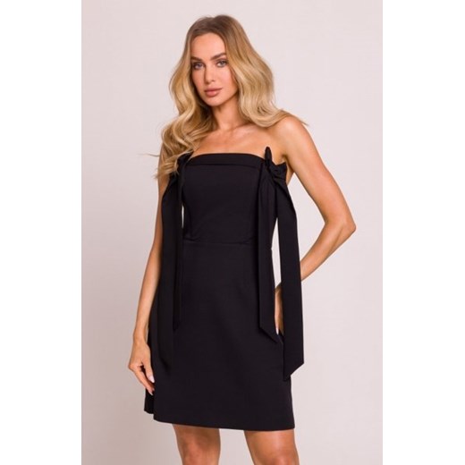 Moe sukienka gorsetowa z kokardkami czarna M851 ze sklepu intimiti.pl w kategorii Sukienki - zdjęcie 187890519