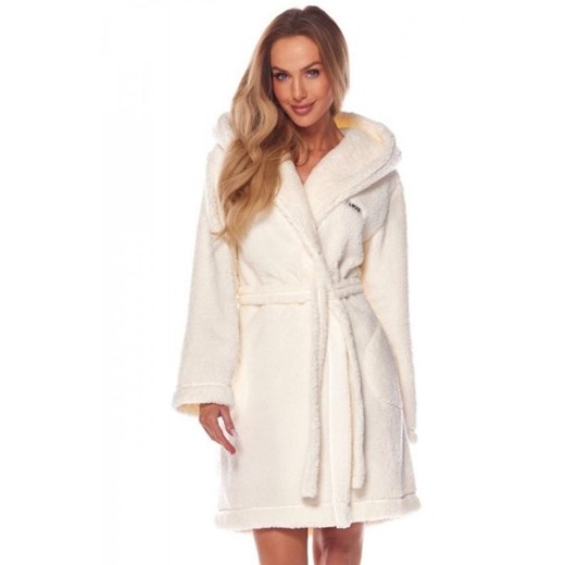 Brandi 2204 szlafrok z kapturem ecru ze sklepu intimiti.pl w kategorii Szlafroki damskie - zdjęcie 187890565