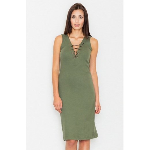 Figl M487 sukienka zielona ze sklepu intimiti.pl w kategorii Sukienki - zdjęcie 187891956