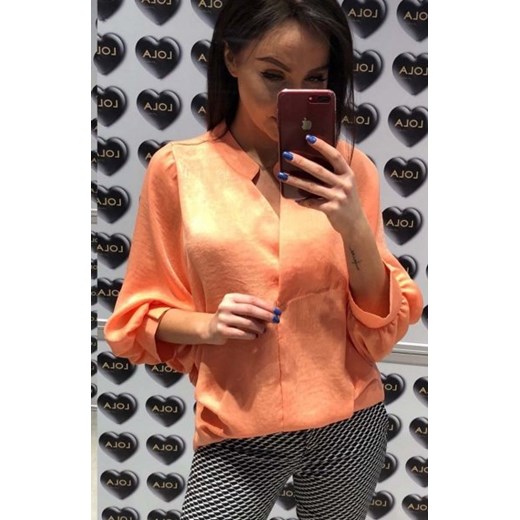 Lola Fashion bluzka oversize pomarańczowa ze sklepu intimiti.pl w kategorii Bluzki damskie - zdjęcie 187892159