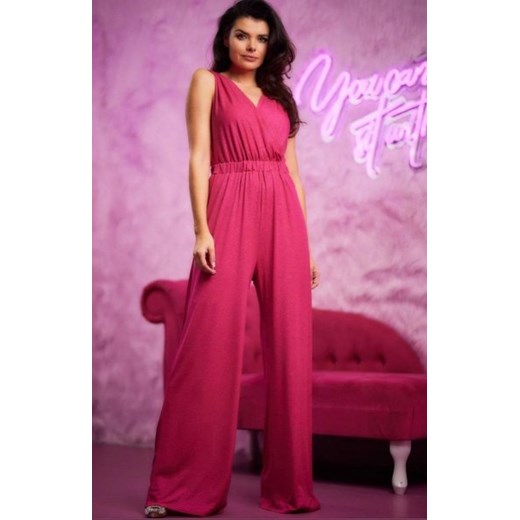Awama A552 błyszczący kombinezon wieczorowy ze sklepu intimiti.pl w kategorii Kombinezony damskie - zdjęcie 187892198