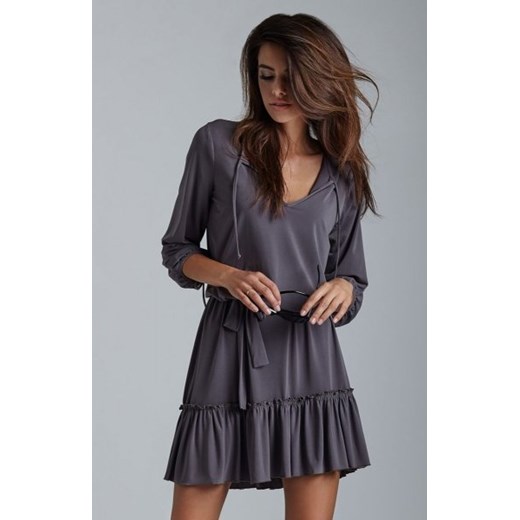 Ivon Roksana sukienka grafitowa ze sklepu intimiti.pl w kategorii Sukienki - zdjęcie 187892859