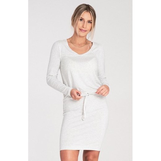 Figl M1049 jasny szary sukienka damska ze sklepu intimiti.pl w kategorii Sukienki - zdjęcie 187892936