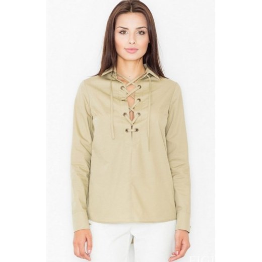 Figl M494 koszula oliwkowa ze sklepu intimiti.pl w kategorii Bluzki damskie - zdjęcie 187892947